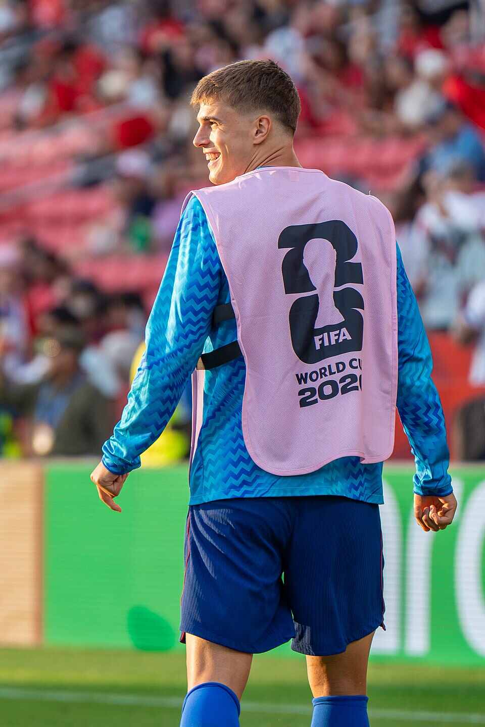 Luka Vuskovic playing for Croatia